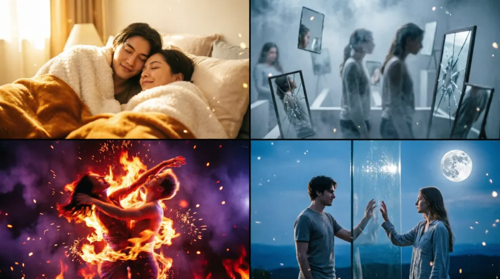 sleeping with a woman in a dream meaning