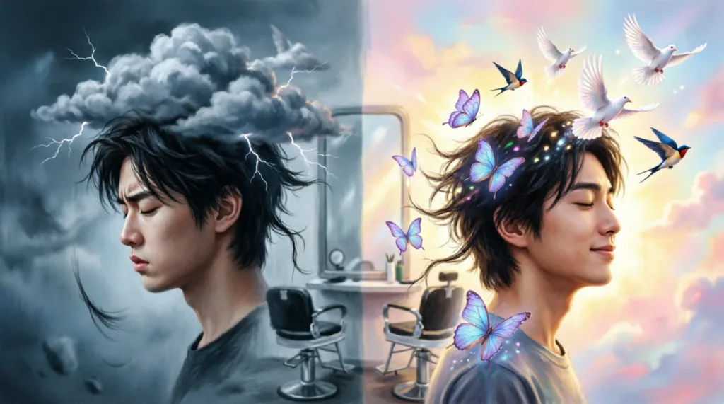 getting hair cut in dream