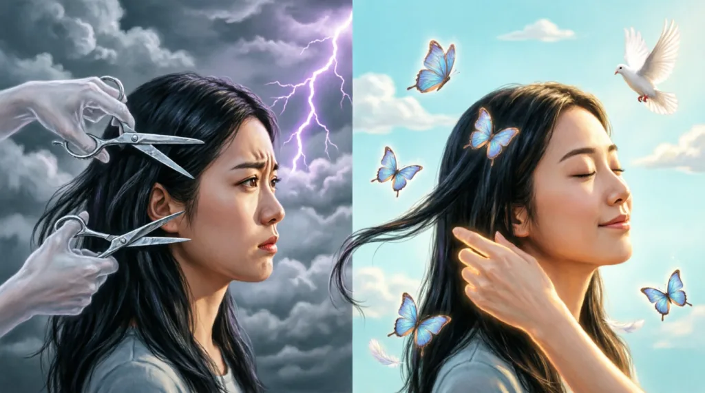 someone cutting hair dream meaning