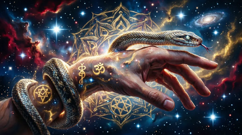 snake bite on right hand dream meaning