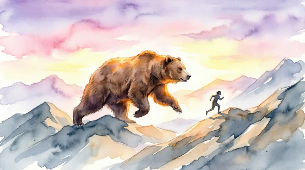 soñar con un oso que te persigue