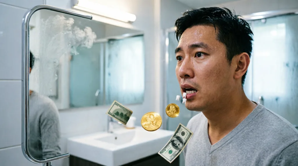 teeth falling out dream meaning money