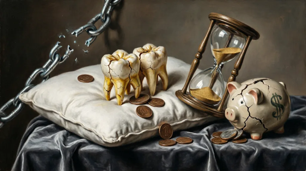 teeth falling out dream meaning money