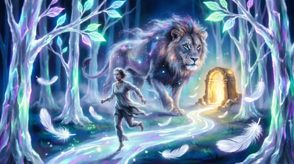 escaping from lion in dream meaning